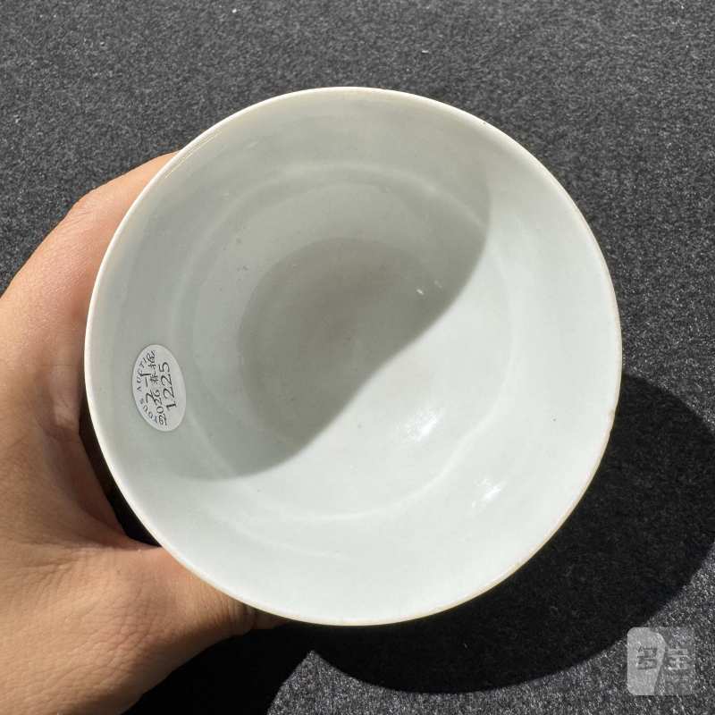 清康熙 青花人物故事诗文碗一对 - 图13